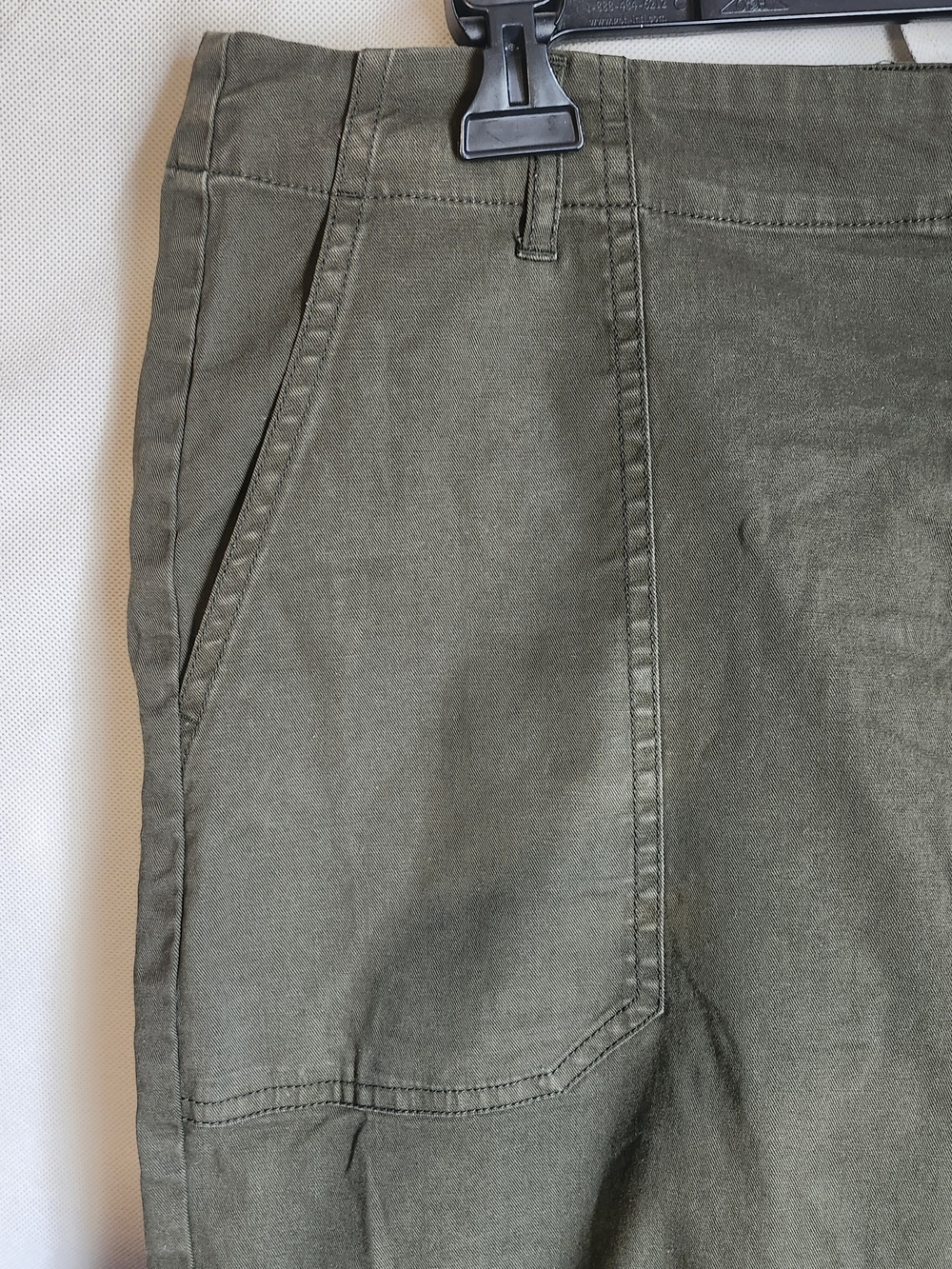 Utility Olive Cargo Joggers with Elastic Cuffs - Picture 4 of 8
